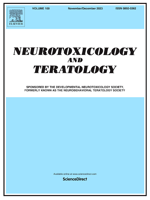 Go to journal home page - Neurotoxicology and Teratology